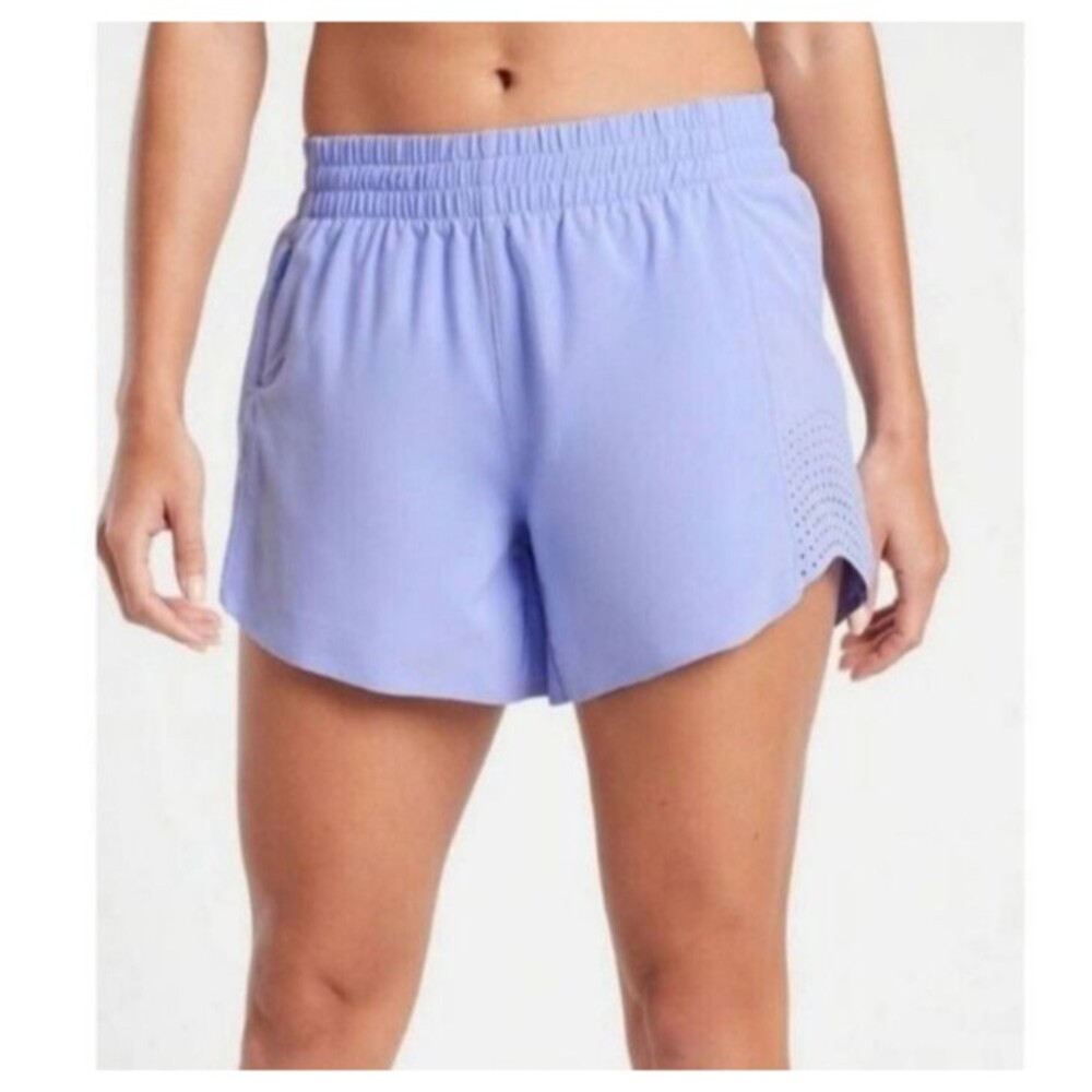 Athleta Shorts Womens 3X Lavender Hustle 4.5" Pull On Comfort Stretch NWT